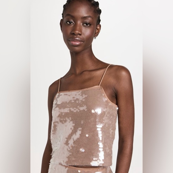 NWT! Madewell sequin square neck cami - Picture 4 of 9